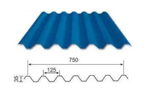 Corrugated Steel Roofing Panels For Structural Buildings
