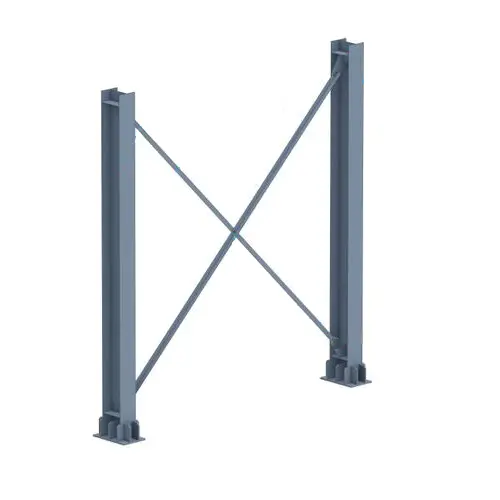Vertikalt stålpelarstödsystem